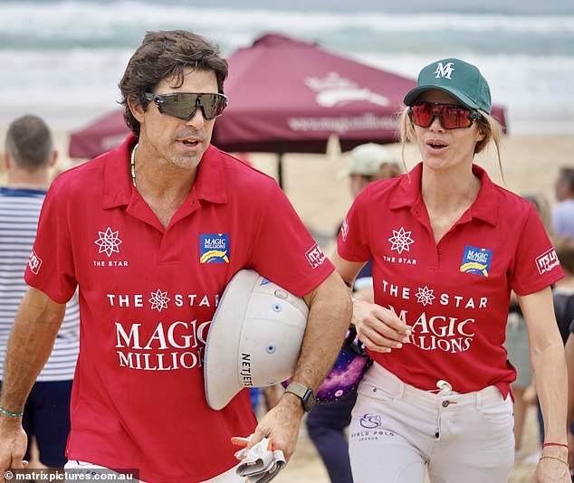 A source said it was 'nice of Harry to do his mate (Nacho Figueras, pictured with Elsa Pataky) a favour, but Nacho speaks broken English and is just not mainstream enough to pull in the ratings'