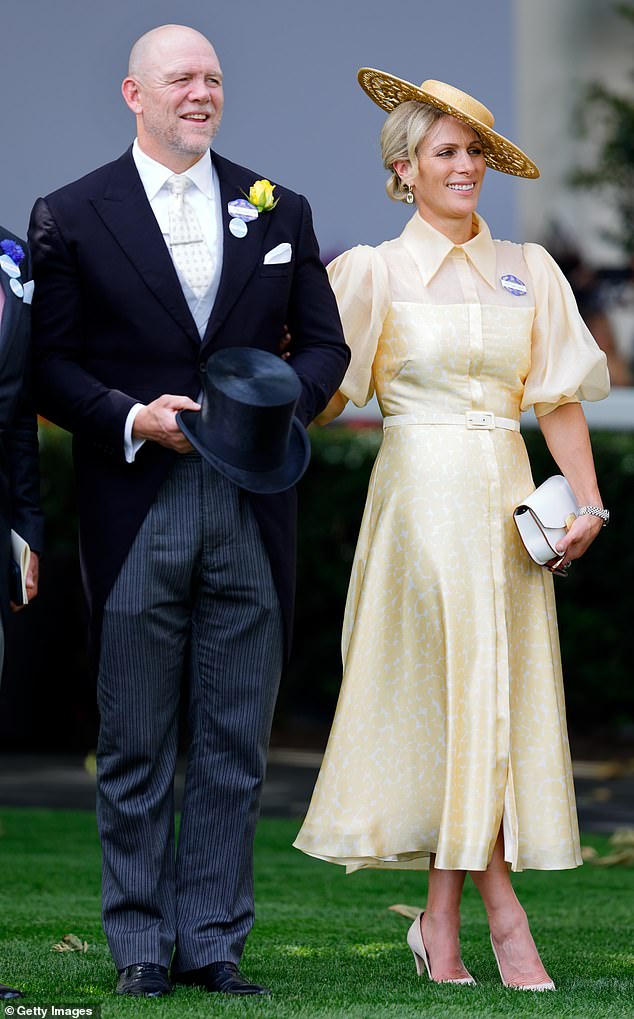 Майк и Зара Тиндалл на фото в Royal Ascot в июне этого года.